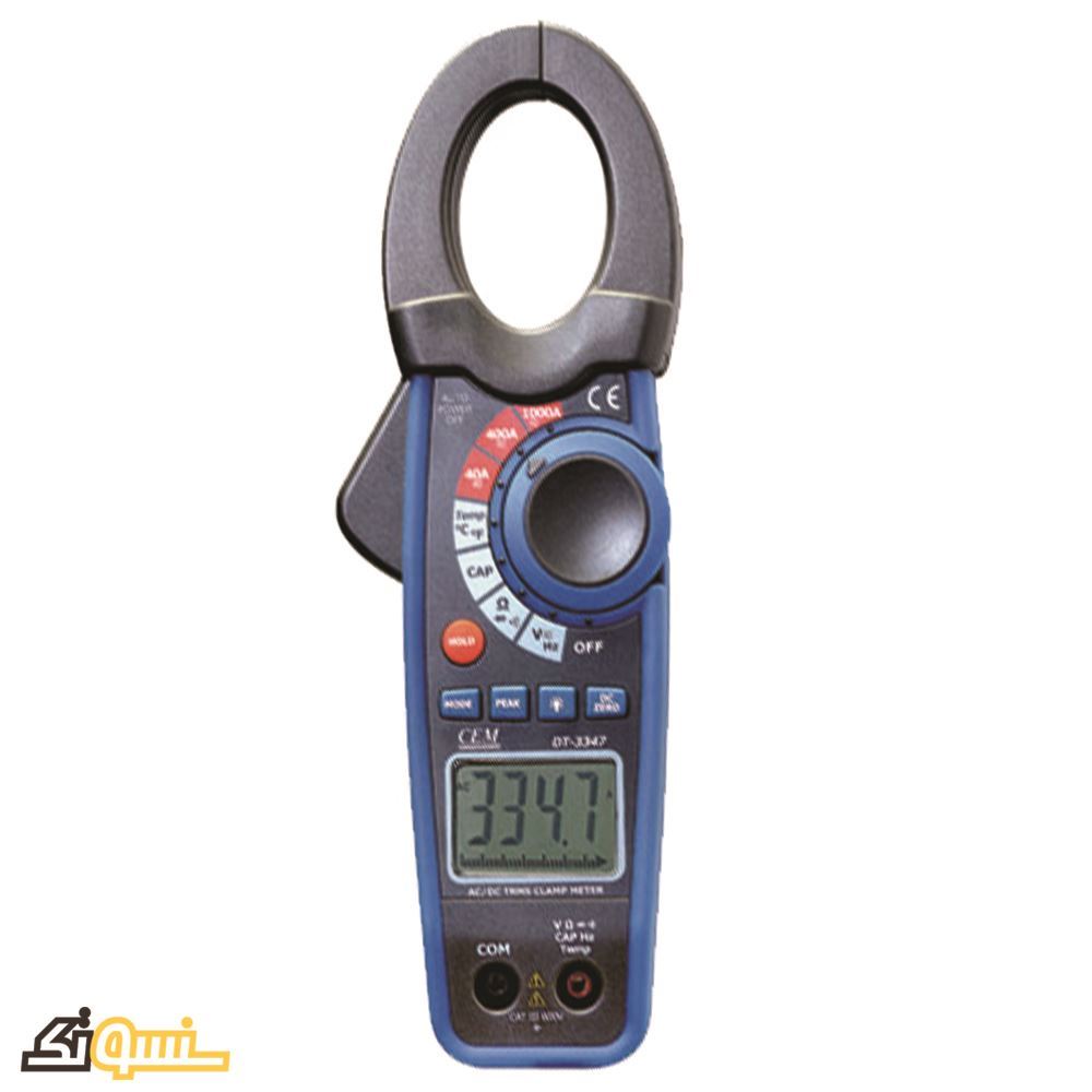 Ruby Electronics DT-3348 240kW Clamp Meter: 1kA AC/DC, Voltage, Watt, Frequency, Ohm